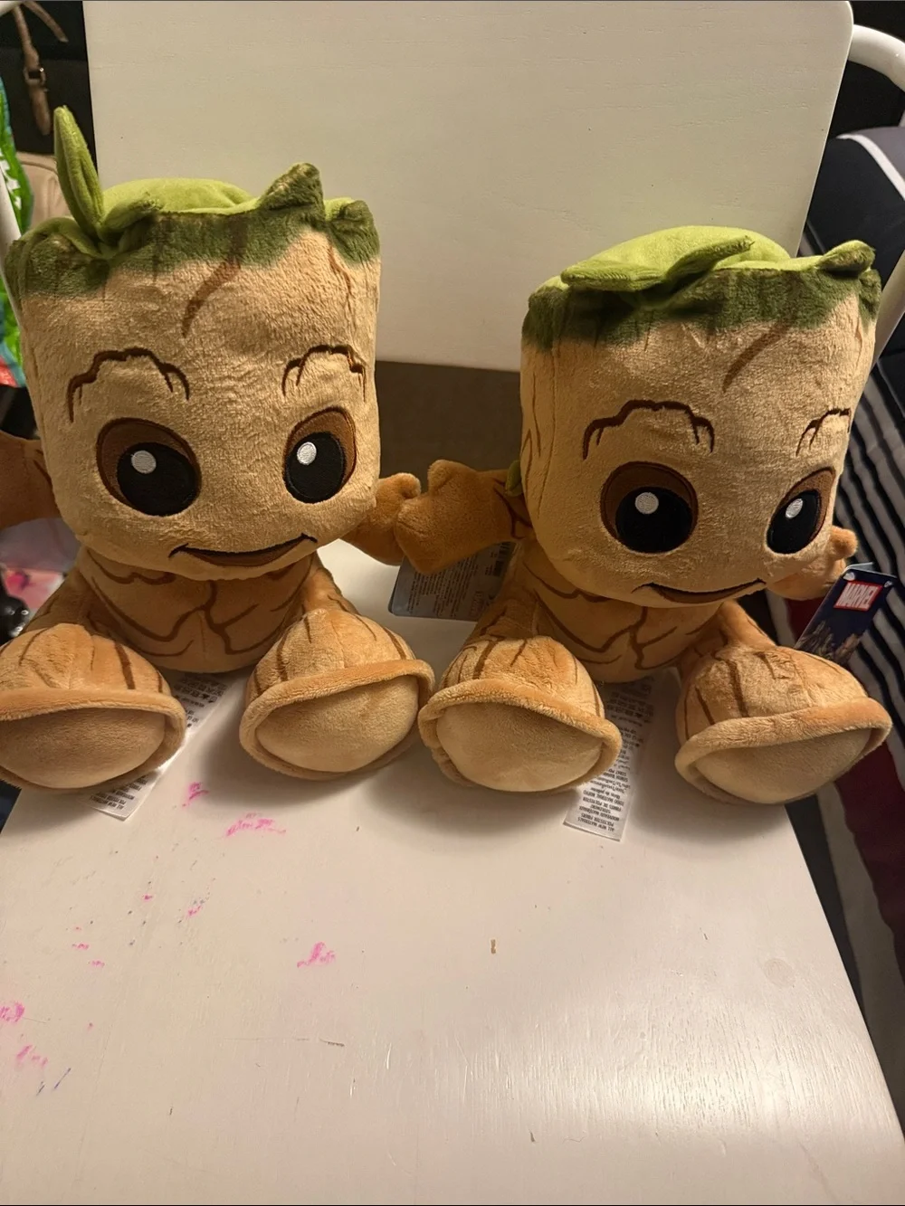 Marvel Baby Groot Plush Pair - Brown and Green Soft Toys